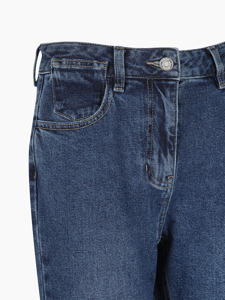 TROUSERS - sisley k jeans flare & bootcuts - Dark Blue | Sisley K image number 3